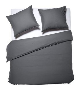 Dixxius Luxurious Dekbedovertrek Dark Grey | Swiss Sense