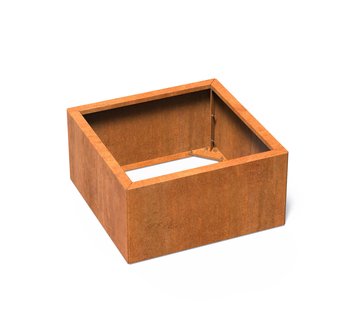 Cortenstaal plantenbak CARREZ Connect 80x80x40cm.