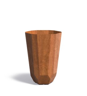 Cortenstaal plantenbak Facet 65x100cm.