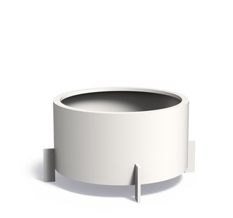 Aluminium plantenbak Drum 100x60cm. op=op
