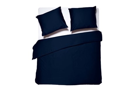 Dixxius Luxurious Porto Dekbedovertrek Navy | Swiss Sense