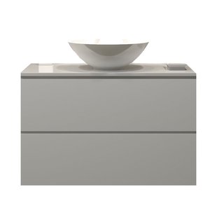 Badkamermeubelset Gliss Zeus 80 cm Hoogglans Wit Met Waskom