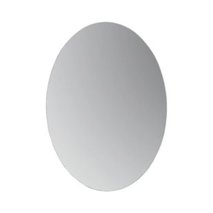 Spiegel Fitline Plieger Ovaal 3mm 38x27cm Zilver
