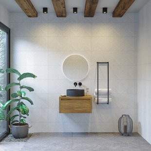 Badkamermeubelset Gliss Ares 80 cm Met Waskom Castle Brown