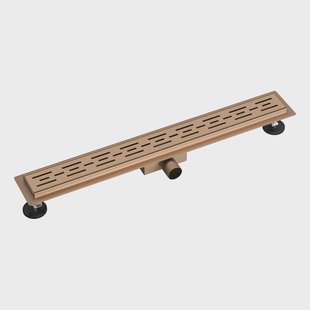 Douchegoot BWS Colorato Compleet 60cm Geborsteld Goud Douchegoot BWS Colorato Compleet 60cm Geborsteld Goud