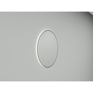 Ronde Spiegel BWS Sifo met LED, Dimbaar 100 cm Mat Zwart