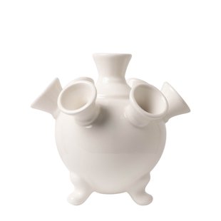 Tulpenvaas op pootjes klein Wit