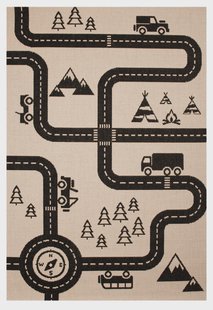 Kindervloerkleed Road Map Charly | Zala Living