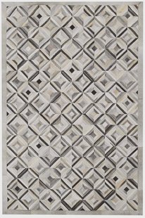 Vloerkleed Pauleine handgemaakt leer | Bakero