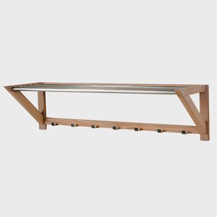 Confetti houten wandkapstok naturel eiken - 100 x 26 cm