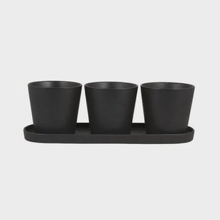 Set van 3 kruidenpotjes Basic | D&M Deco Set van 3 kruidenpotjes Basic | D&M Deco