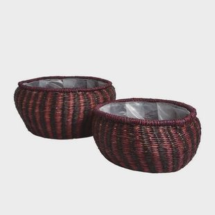 Set van 2 handgemaakte opbergmanden Ry | D&M Deco Set van 2 handgemaakte opbergmanden Ry | D&M Deco