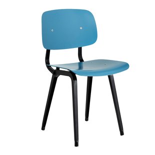 HAY Revolt Stoel - Black/Azure Blue
