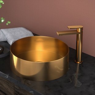 Waskom BWS Vazano 40 cm Mat Rose Goud