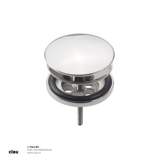 Clou Wash Me Afvoerplug Met Afdekkap Chroom 6.5x9.4cm