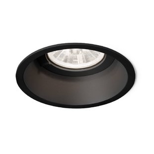 Wever & Ducré Lighting WEVER &amp; DUCRÉ Deep 1.0 Inbouwlamp 2.700K zwart