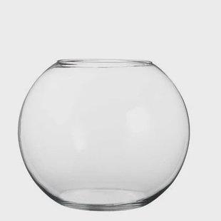 Mica Decorations Babet Bol Vaas - H28 x Ø34 cm - Transparant