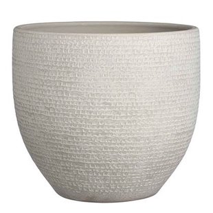 Mica Decorations Bloempot - grijs - terracotta - 29 x 26 cm Mica Decorations Bloempot - grijs - terracotta - 29 x 26 cm