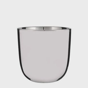 Mica Decorations chaz ronde bloempot zilver maat in cm: 16 x 17 Mica Decorations chaz ronde bloempot zilver maat in cm: 16 x 17