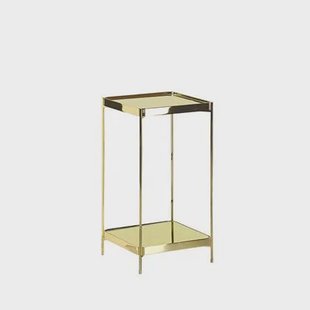 Beliani - ALSEA - Bijzettafel - Goud - Metaal