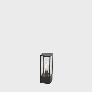 QAZQA Industriële staande buitenlamp zwart 40 cm IP44 - Charlois