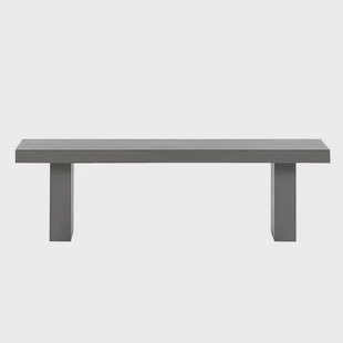 Beliani - TARANTO - Tuinbank - Grijs - Vezelcement