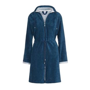 Chicago Badjas Navy | M | Blauw | Katoen | Polyester | Bamboe