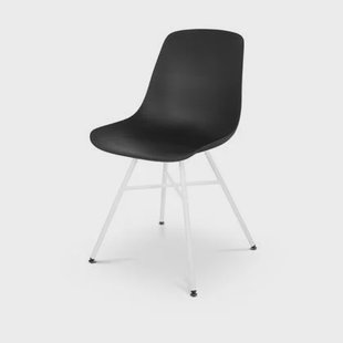 Nolon Noa-Pip eetkamerstoel zwart - wit onderstel