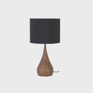 Light & Living Tafellamp Svante - Zwart|Hout - Ø28cm