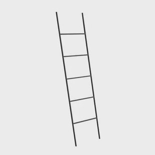 Beliani - ARIBIBI - Handdoekrek - Zwart - Metaal