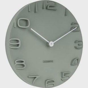 Karlsson - Wandklok On The Edge - Jungle groen- Ø42cm