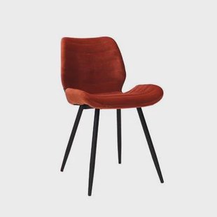 Bronx71 Velvet eetkamerstoel Toby koper