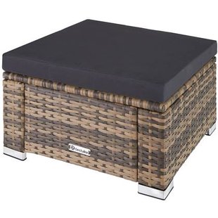 tectake® Wicker hocker - Natuur