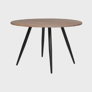 WOOOD Tablo Rond Tafelblad Incl. 2-Standen Poot Conisch - 74,4x120x120 WOOOD Tablo Rond Tafelblad Incl. 2-Standen Poot Conisch - 74,4x120x120