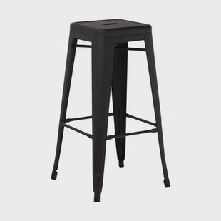 Legend Metalen barkruk mat zwart - 65 cm