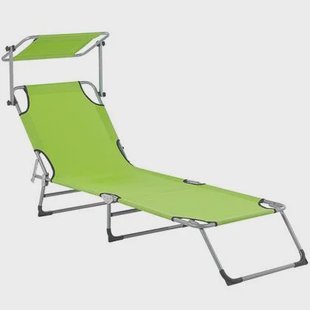 Beliani - FOLIGNO - Strandstoel - Groen - Polyester