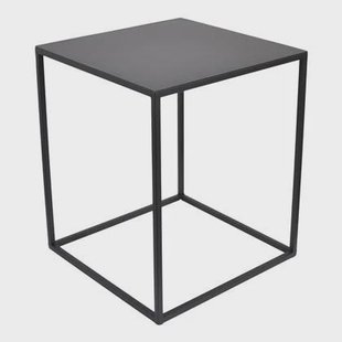 LOFT42 Aron Bijzettafel vierkant - zwart metaal - 38x38x40