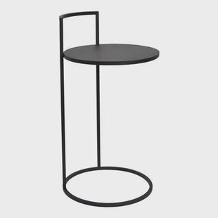 LOFT42 Jimmy Bijzettafel - Metaal - Mat Zwart -35x35x66