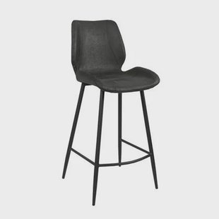 Bronx71 Industriële barkruk Barrel zwart|antraciet eco-leer 69 cm Bronx71 Industriële barkruk Barrel zwart|antraciet eco-leer 69 cm