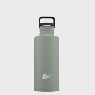 Esbit Sculptor Waterfles - 750ml - Grijs - RVS Drinkfles - Lusdop