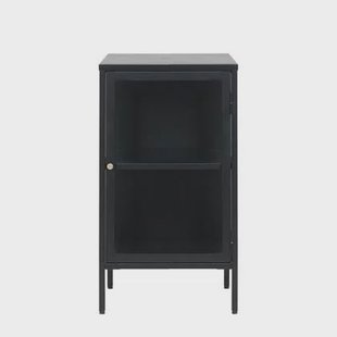 by fonQ Fort Vitrinekast - H 85 cm - Zwart