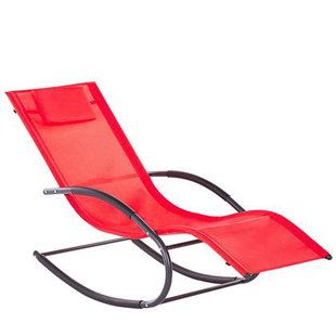 Beliani - CARANO II - Strandstoel - Rood - Staal