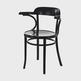 Fameg Thijs Houten Eetkamerstoel Zwart - Met Armleuning