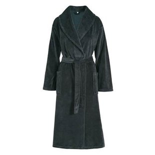 Badjas Grace Dark Navy | XL | Blauw | Katoen | Polyester