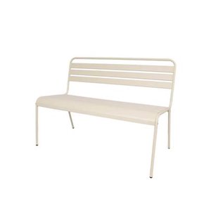 Metalen tuinbank Max 120 cm ivoor Metalen tuinbank Max 120 cm ivoor