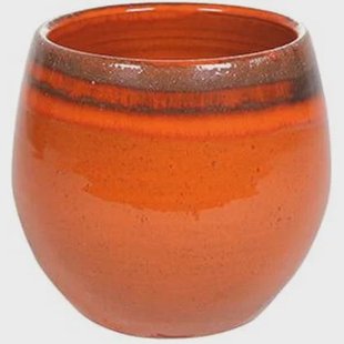 Ter Steege Pot Charlotte orange bloempot binnen 19 cm