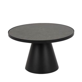 Rebellenclub Salontafel Leeds Rond M Ø65 cm - Zwart Keramiek