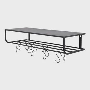 LOFT42 Milan Kapstok - Zwart - Metaal - 12 S haken