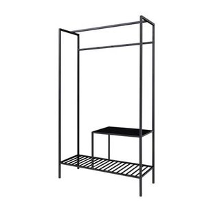 Artichok Karen metalen kledingrek zwart - 170 x 101 cm