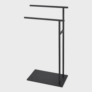 LOFT42 Yin Handdoekenrek - 2 roedes - Zwart - Metaal